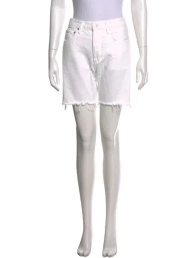 Pre-owned Agolde Mini Shorts In Neutrals