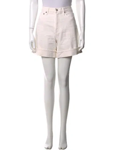 Pre-owned Agolde Mini Shorts In Neutrals