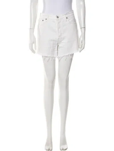 Pre-owned Agolde Mini Shorts In Neutrals