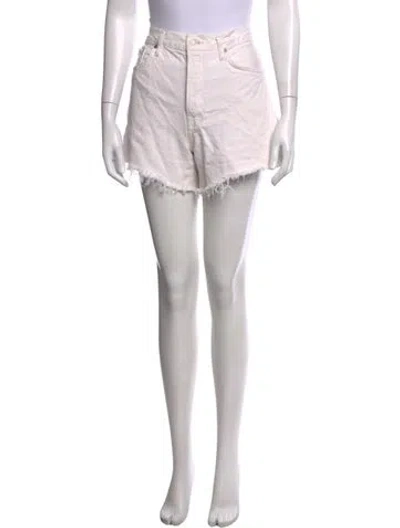 Pre-owned Agolde Mini Shorts In Neutrals