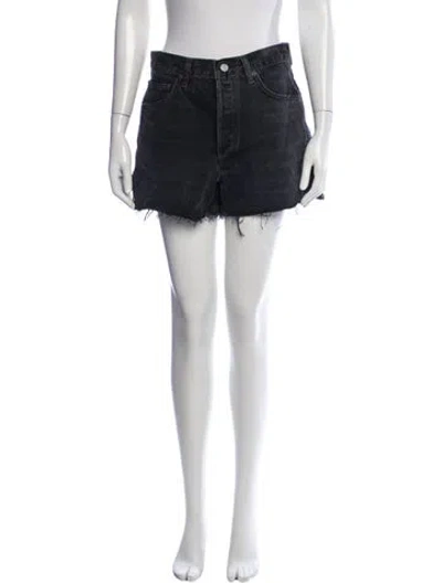 Pre-owned Agolde Mini Shorts In Neutrals