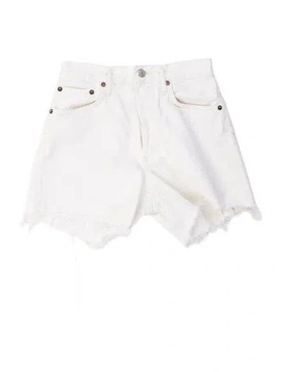 Pre-owned Agolde Mini Shorts In Neutrals