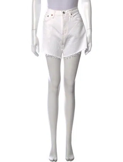 Pre-owned Agolde Mini Shorts In Neutrals