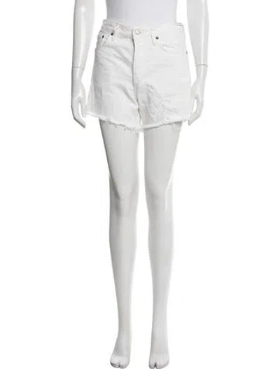 Pre-owned Agolde Mini Shorts In Neutrals