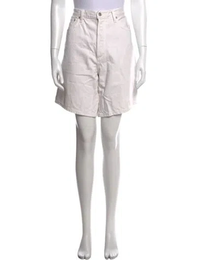 Pre-owned Agolde Mini Shorts In Neutrals