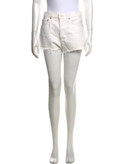 Pre-owned Agolde Mini Shorts In Neutrals