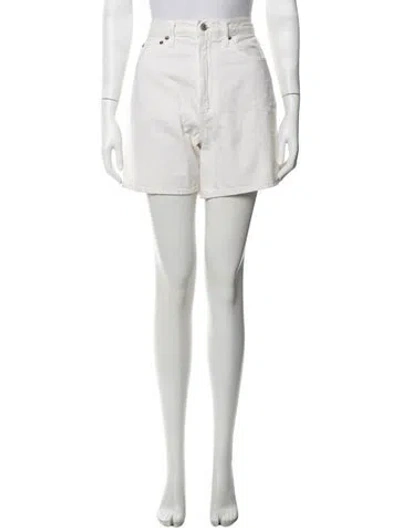 Pre-owned Agolde Mini Shorts In Neutrals