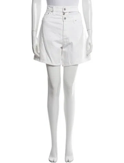 Pre-owned Agolde Mini Shorts In Neutrals