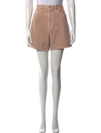 Pre-owned Agolde Mini Shorts In Pink
