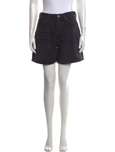 Pre-owned Agolde Mini Shorts W/ Tags In Black