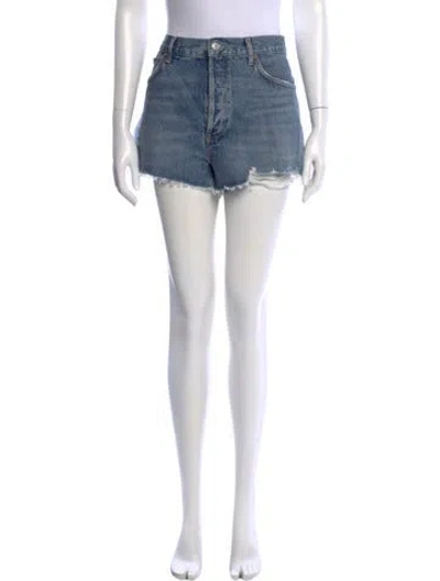 Pre-owned Agolde Mini Shorts W/ Tags In Blue
