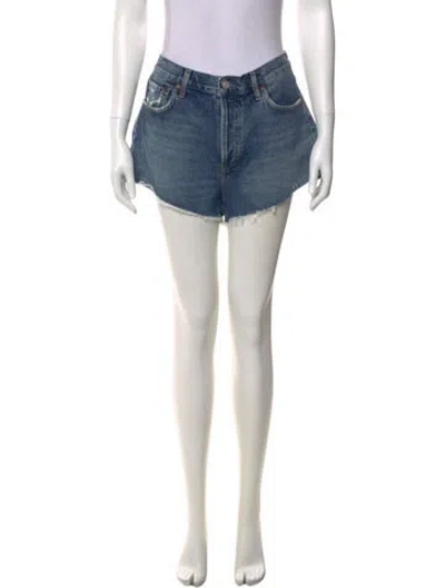 Pre-owned Agolde Mini Shorts W/ Tags In Blue