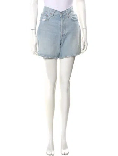 Pre-owned Agolde Mini Shorts W/ Tags In Blue