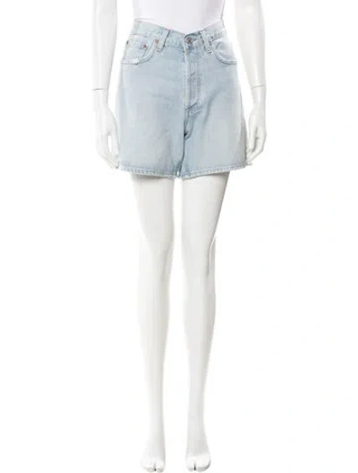 Pre-owned Agolde Mini Shorts W/ Tags In Blue