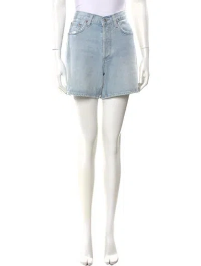 Pre-owned Agolde Mini Shorts W/ Tags In Blue