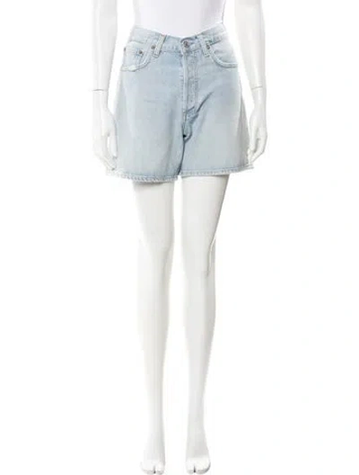 Pre-owned Agolde Mini Shorts W/ Tags In Blue