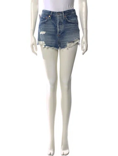 Pre-owned Agolde Mini Shorts W/ Tags In Blue