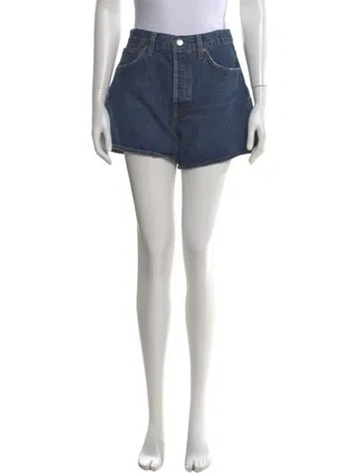 Pre-owned Agolde Mini Shorts W/ Tags In Blue