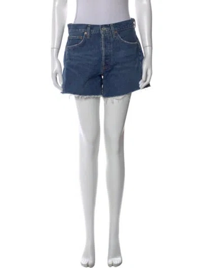 Pre-owned Agolde Mini Shorts W/ Tags In Blue