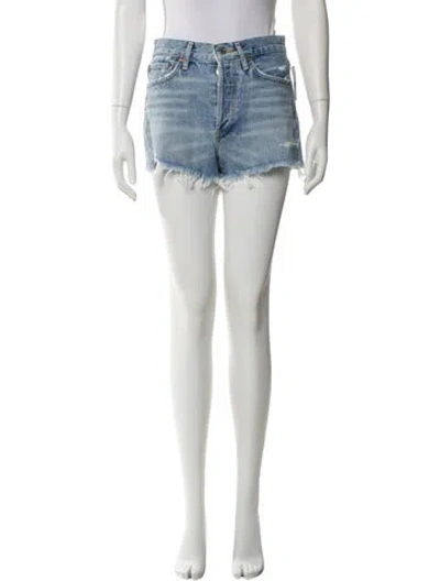 Pre-owned Agolde Mini Shorts W/ Tags In Blue