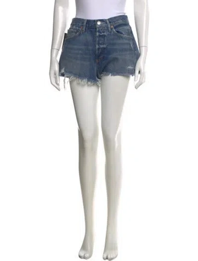 Pre-owned Agolde Mini Shorts W/ Tags In Blue