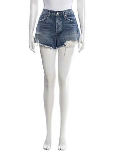 Pre-owned Agolde Mini Shorts W/ Tags In Blue