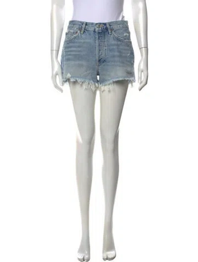 Pre-owned Agolde Mini Shorts W/ Tags In Blue