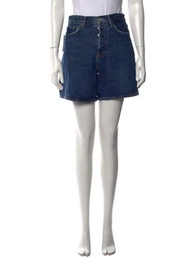 Pre-owned Agolde Mini Shorts W/ Tags In Blue