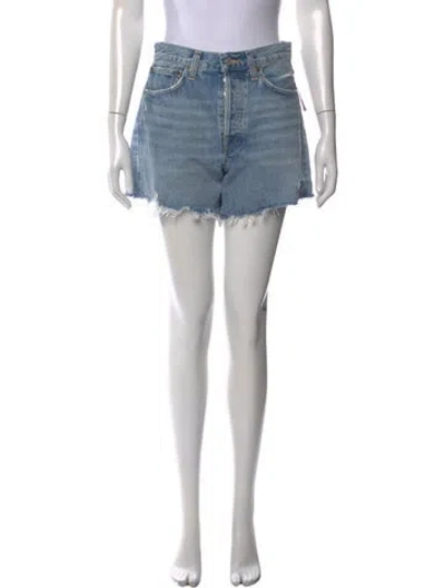 Pre-owned Agolde Mini Shorts W/ Tags In Blue
