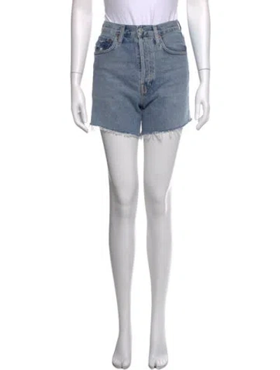 Pre-owned Agolde Mini Shorts W/ Tags In Blue