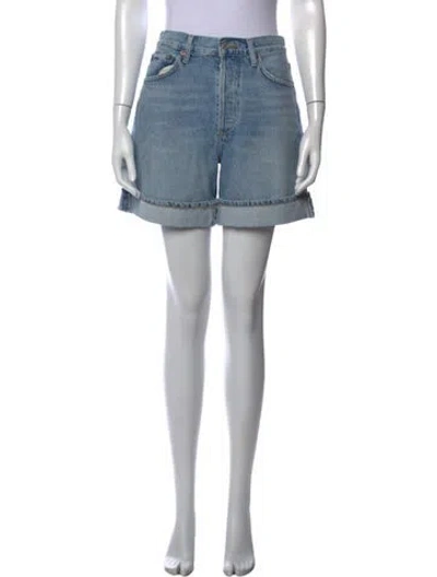 Pre-owned Agolde Mini Shorts W/ Tags In Blue