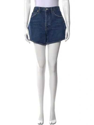 Pre-owned Agolde Mini Shorts W/ Tags In Blue