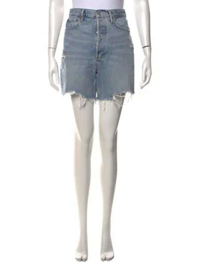 Pre-owned Agolde Mini Shorts W/ Tags In Blue