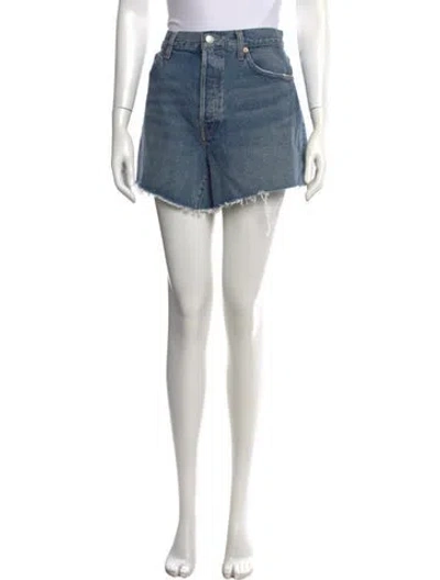 Pre-owned Agolde Mini Shorts W/ Tags In Blue