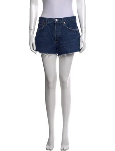 Pre-owned Agolde Mini Shorts W/ Tags In Blue