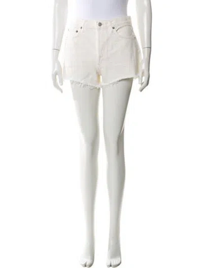 Pre-owned Agolde Mini Shorts W/ Tags In White