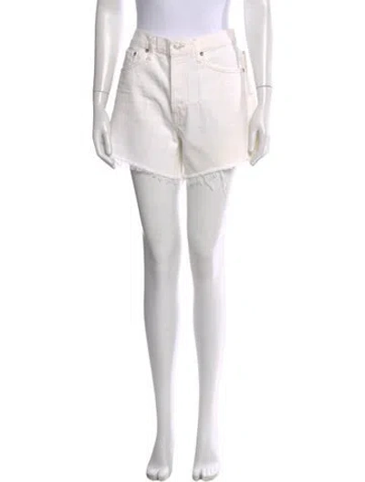 Pre-owned Agolde Mini Shorts W/ Tags In White
