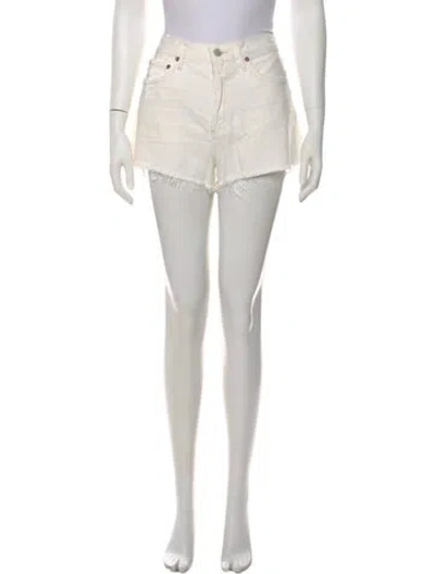 Pre-owned Agolde Mini Shorts W/ Tags In White
