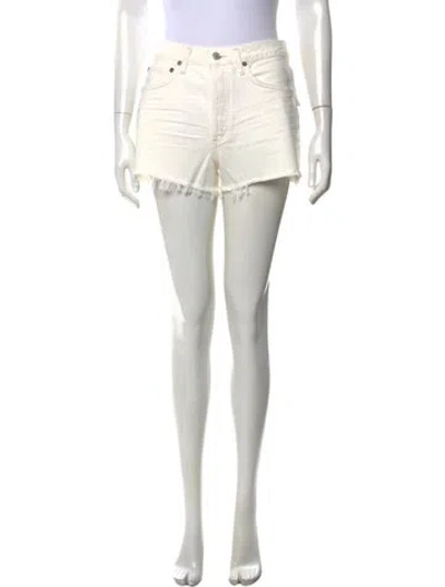 Pre-owned Agolde Mini Shorts W/ Tags In White