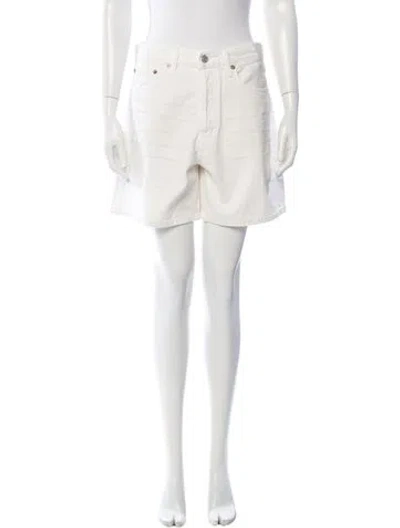 Pre-owned Agolde Mini Shorts W/ Tags In White