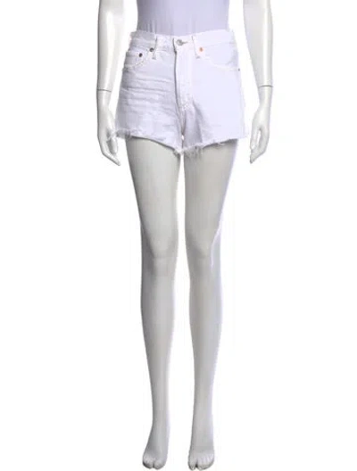 Pre-owned Agolde Mini Shorts W/ Tags In White