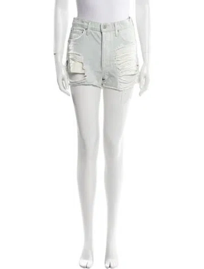 Pre-owned Agolde Mini Shorts In White