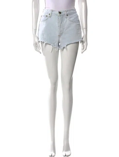 Pre-owned Agolde Mini Shorts In White