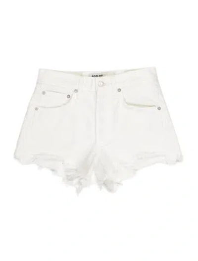 Pre-owned Agolde Mini Shorts In White