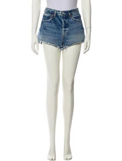 Pre-owned Agolde Mini Shorts In White