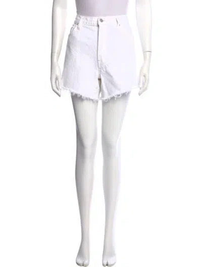 Pre-owned Agolde Mini Shorts In White