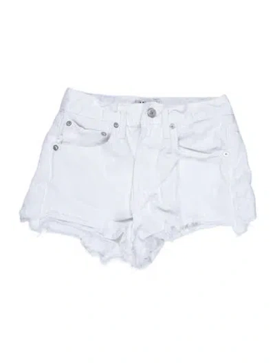 Pre-owned Agolde Mini Shorts In White