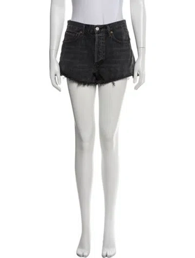 Pre-owned Agolde Mini Shorts In White