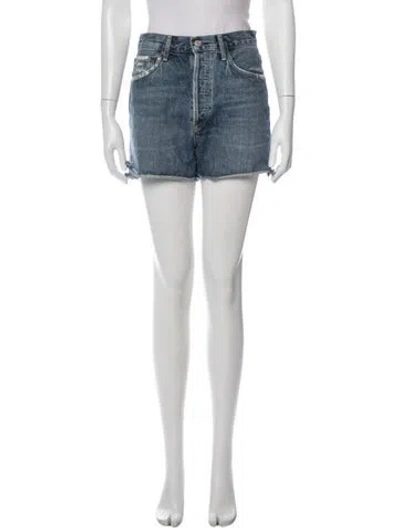 Pre-owned Agolde Mini Shorts In White