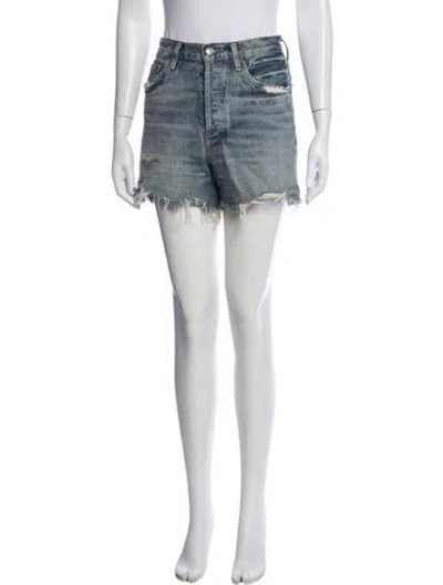 Pre-owned Agolde Mini Shorts In White